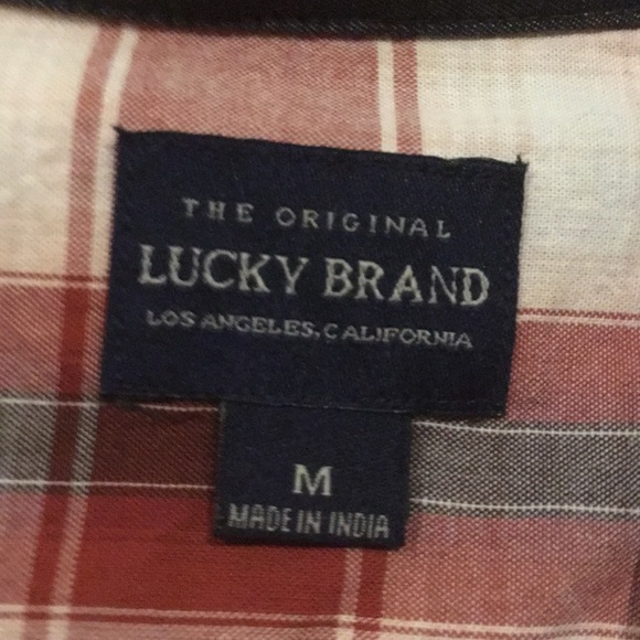 Casual Lucky Brand Plaid Button-Down Shirt - Picture 2 of 2